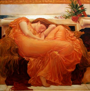 Frederic Lord Leighton's Flaming June