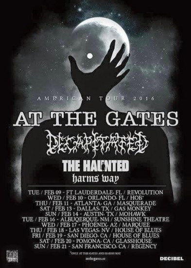 At the Gates-Decapitated tour